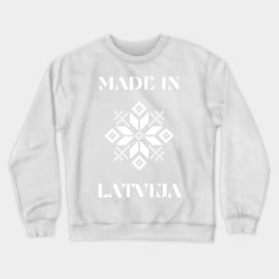 Latvian made in Latvia winter snowflake Crewneck Sweatshirt